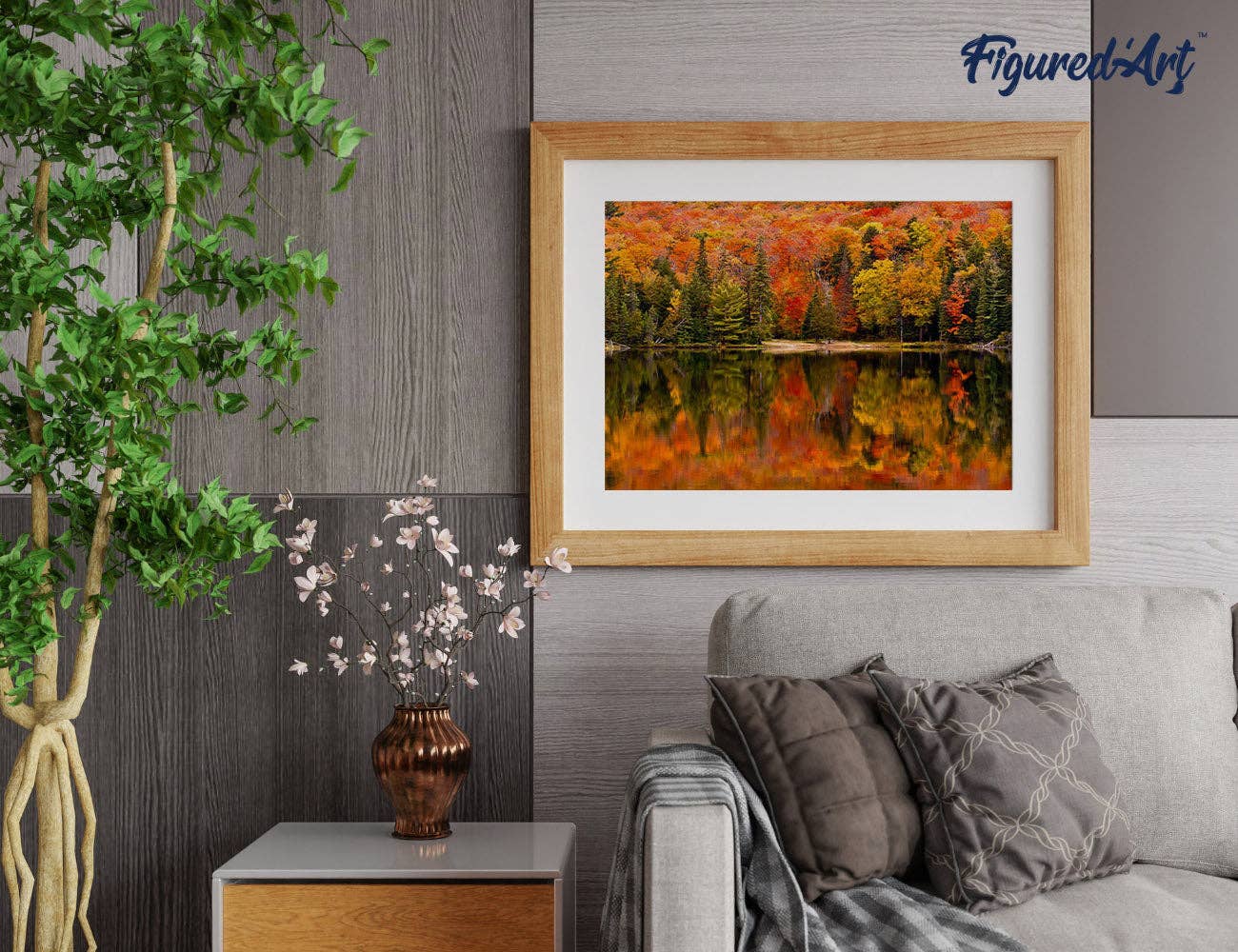 Paint by numbers - Lake Reflection in Autumn