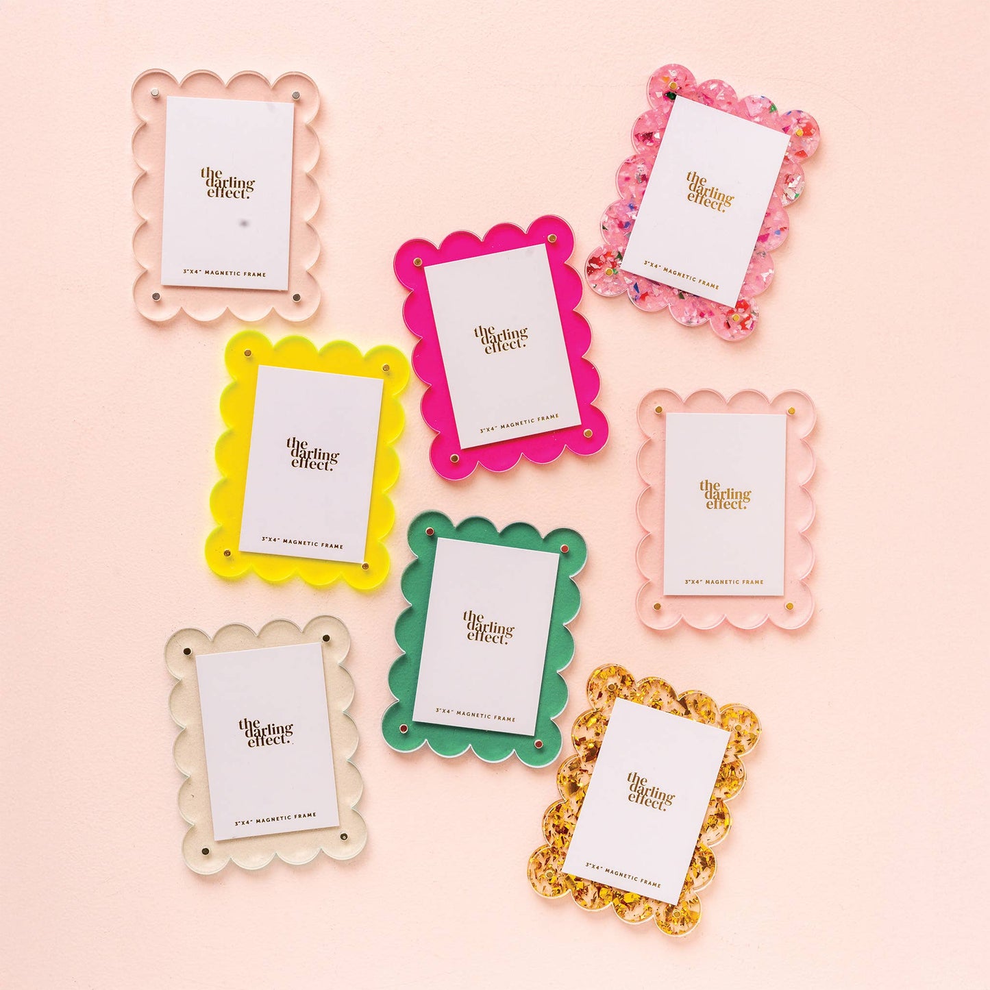 Mini Acrylic Picture Frame Magnet-Mint Green