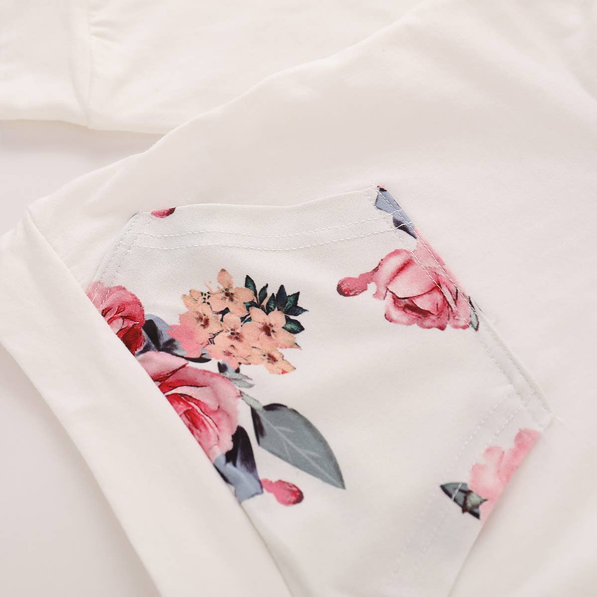 Floral Hoodie and Joggers with Matching Headband - 3 Pc set
