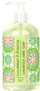 Cucumber Freesia 16 oz Body Hand Soap