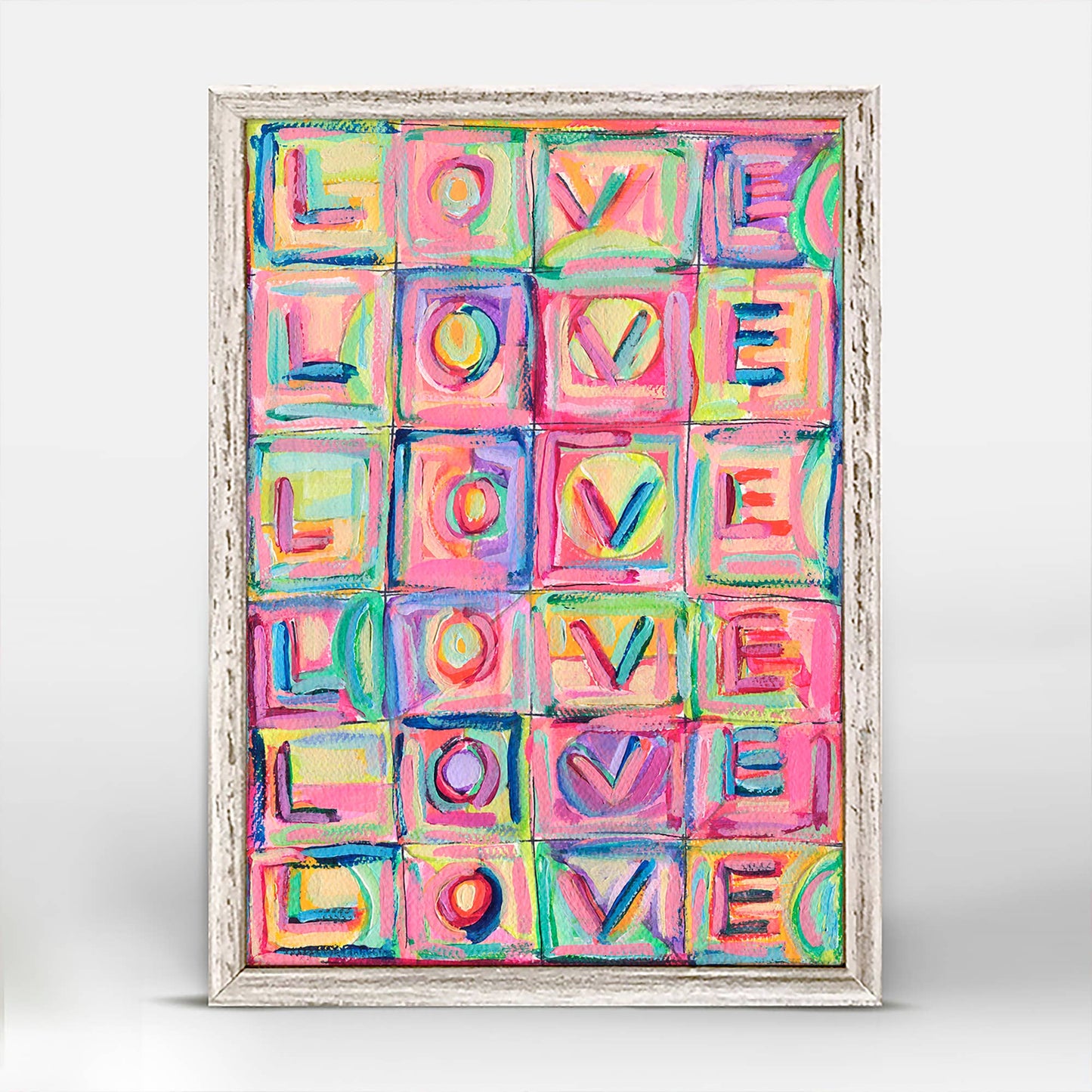 Holiday - Words Of Love Mini Framed Canvas