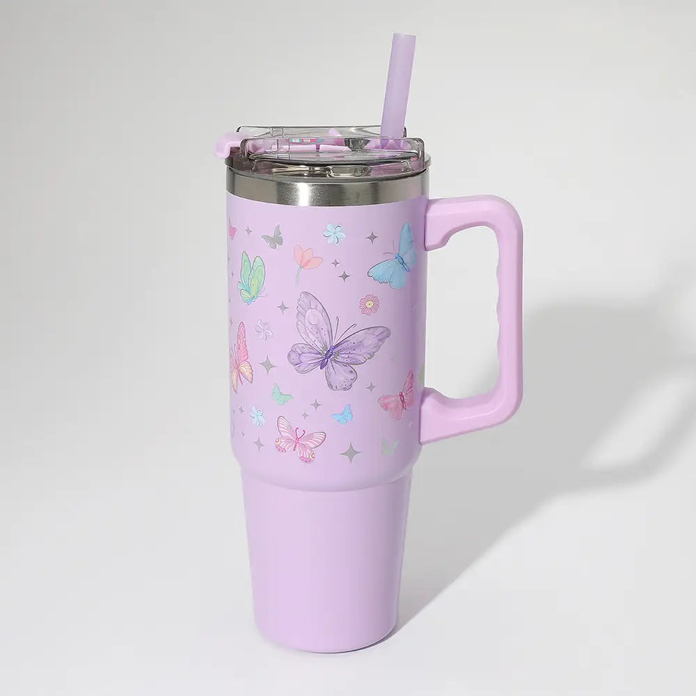 Stainless Steel Butterfly Tumbler