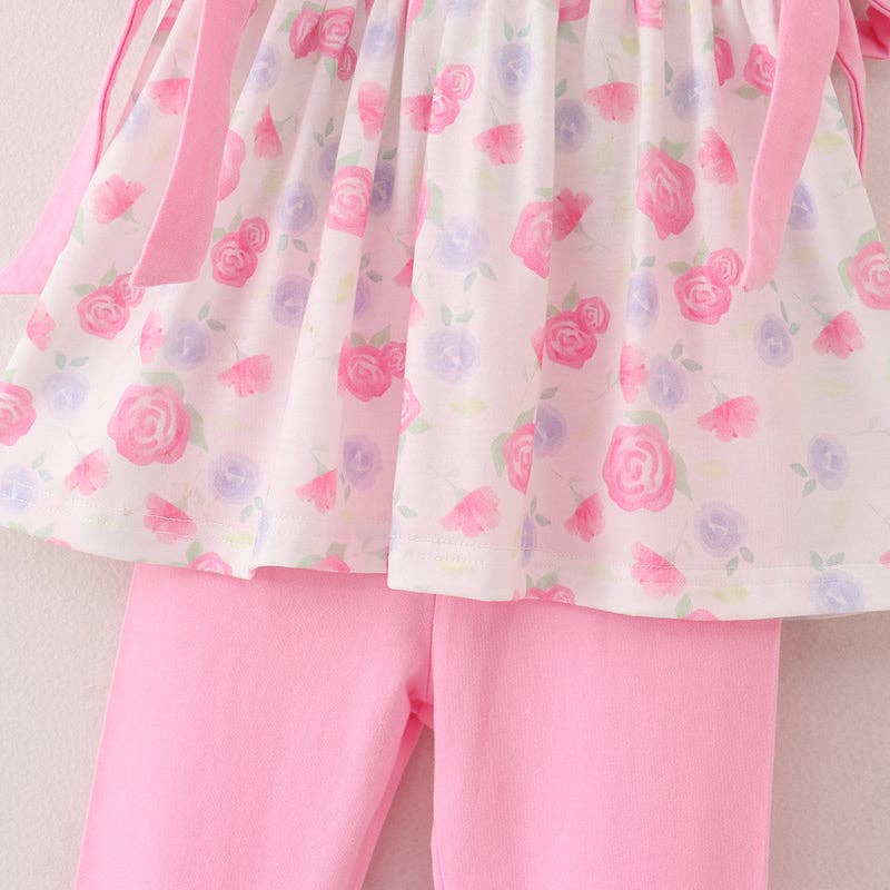 Back To School Pencil Bow Rainbow Smocked - 2 PIECE SET
