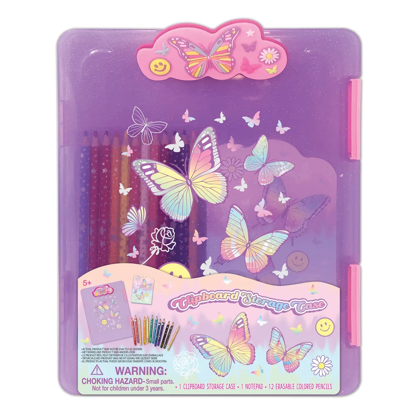 Tie Dye Butterfly Clipboard and Storage Case