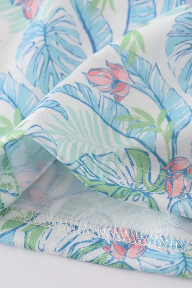 Tropical Rainforest Plant Print 2 Piece Set