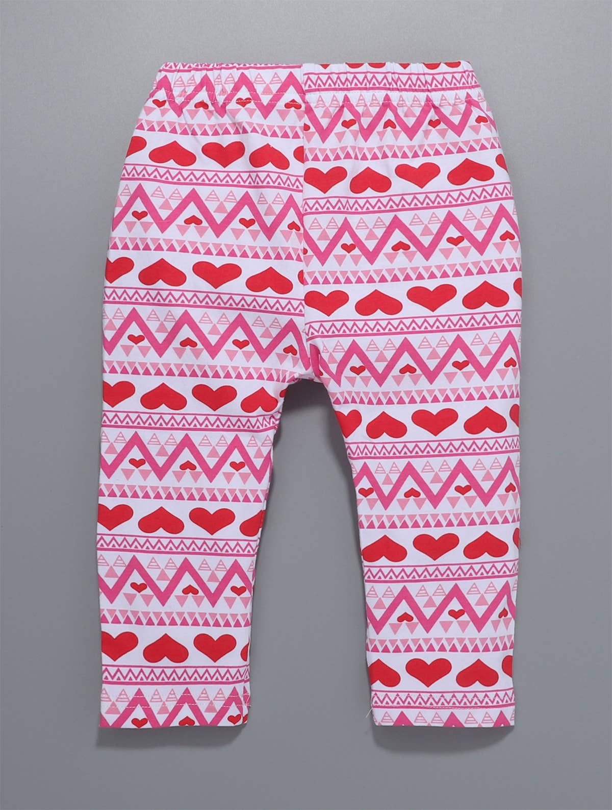 Red Heart Ruffle Pink Little Girl Top and Pants