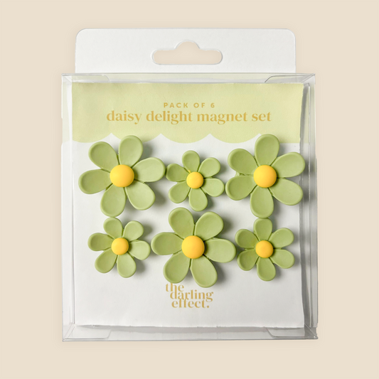 Daisy Delight Magnet Set-Purple