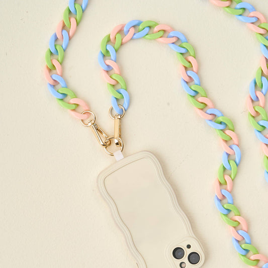 Hold the Phone Crossbody Chain-Tri Lively