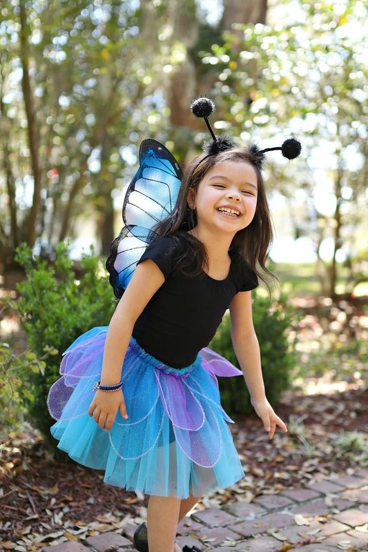 Midnight Butterfly Tutu with Wings and Headband