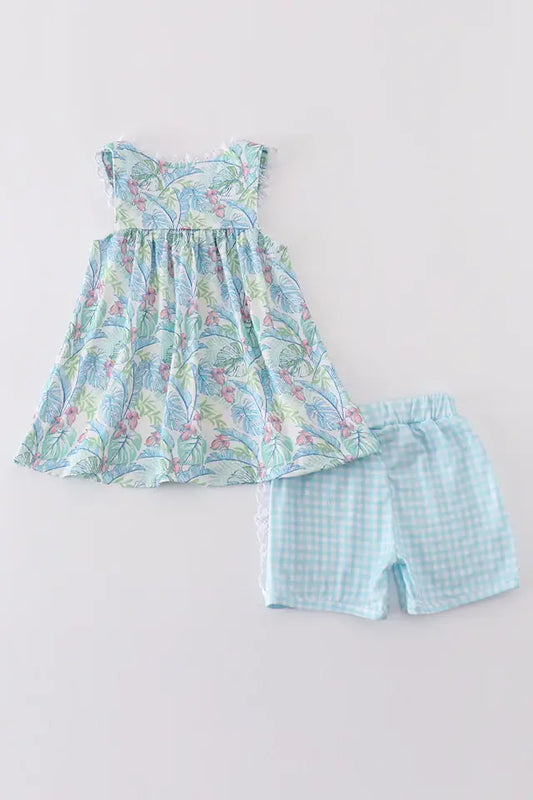 Tropical Rainforest Plant Print 2 Piece Set