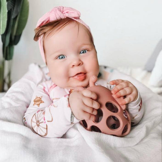 Honey Bee Teether Pink