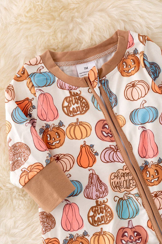 Happy Halloween printed baby onesie