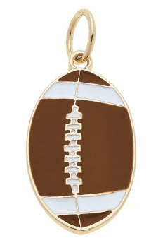 Enamel Football Charm