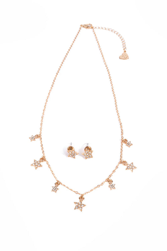 Boutique Chic Rising Star Necklace and Earrings Set