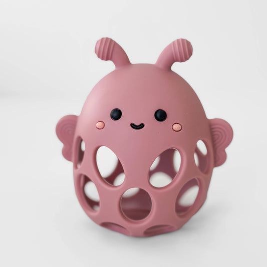 Honey Bee Teether Pink
