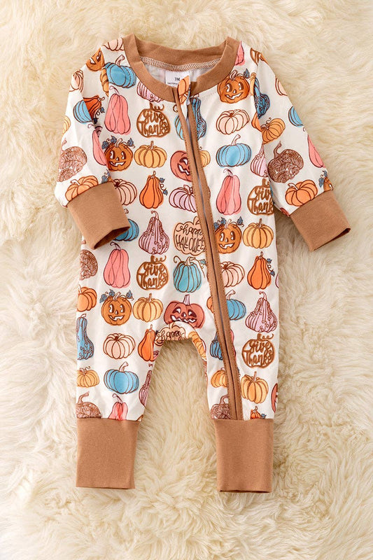 Happy Halloween printed baby onesie
