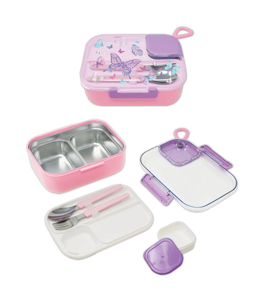 Stainless Steel Tye Dye Butterfly Bento Lunch Box