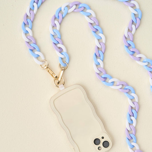 Hold the Phone Crossbody Chain-Tri Cool
