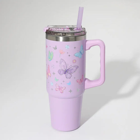 Stainless Steel Butterfly Tumbler
