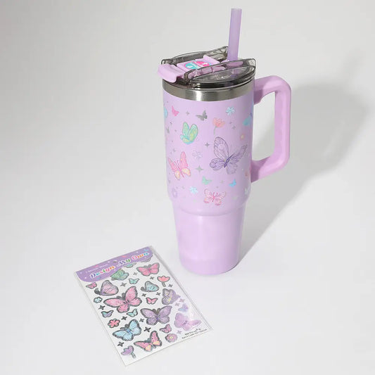 Stainless Steel Butterfly Tumbler