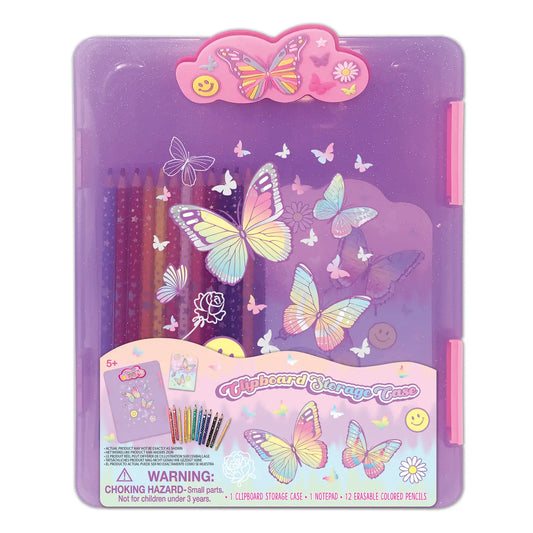 Tie Dye Butterfly Clipboard and Storage Case