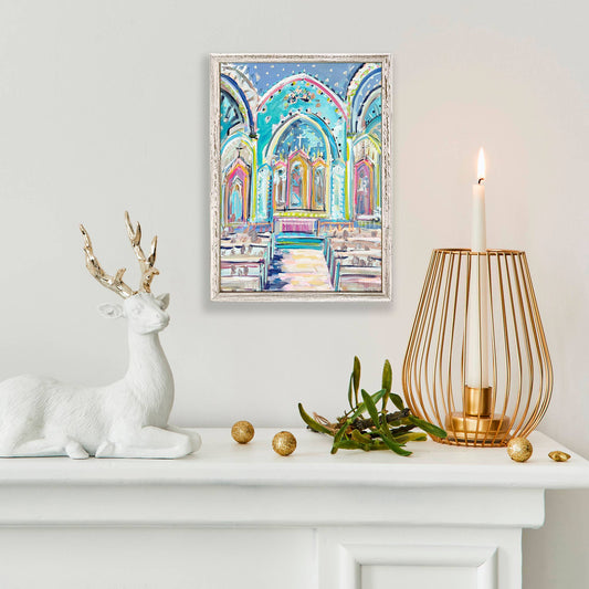 Church Interior Mini Framed Canvas