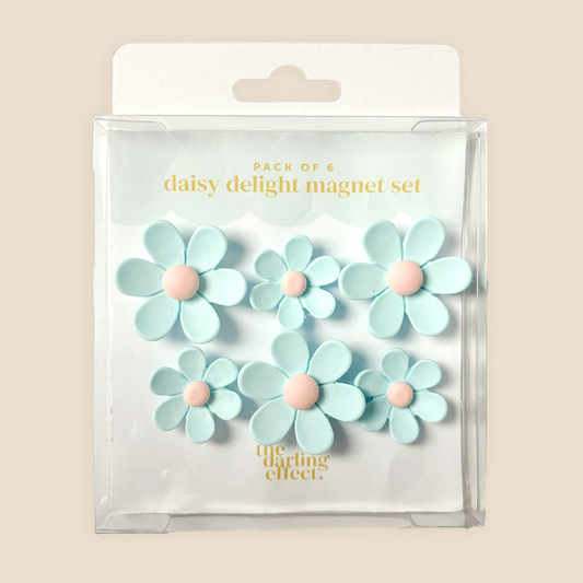 Daisy Delight Magnet Set-Blue