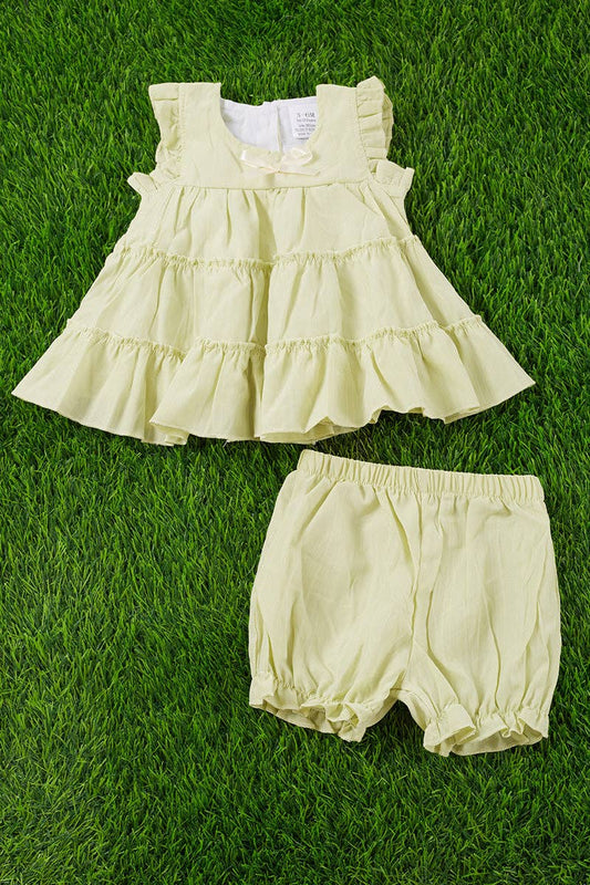 Super soft baby tunic with bubble bloomers -- 2 Piece Set