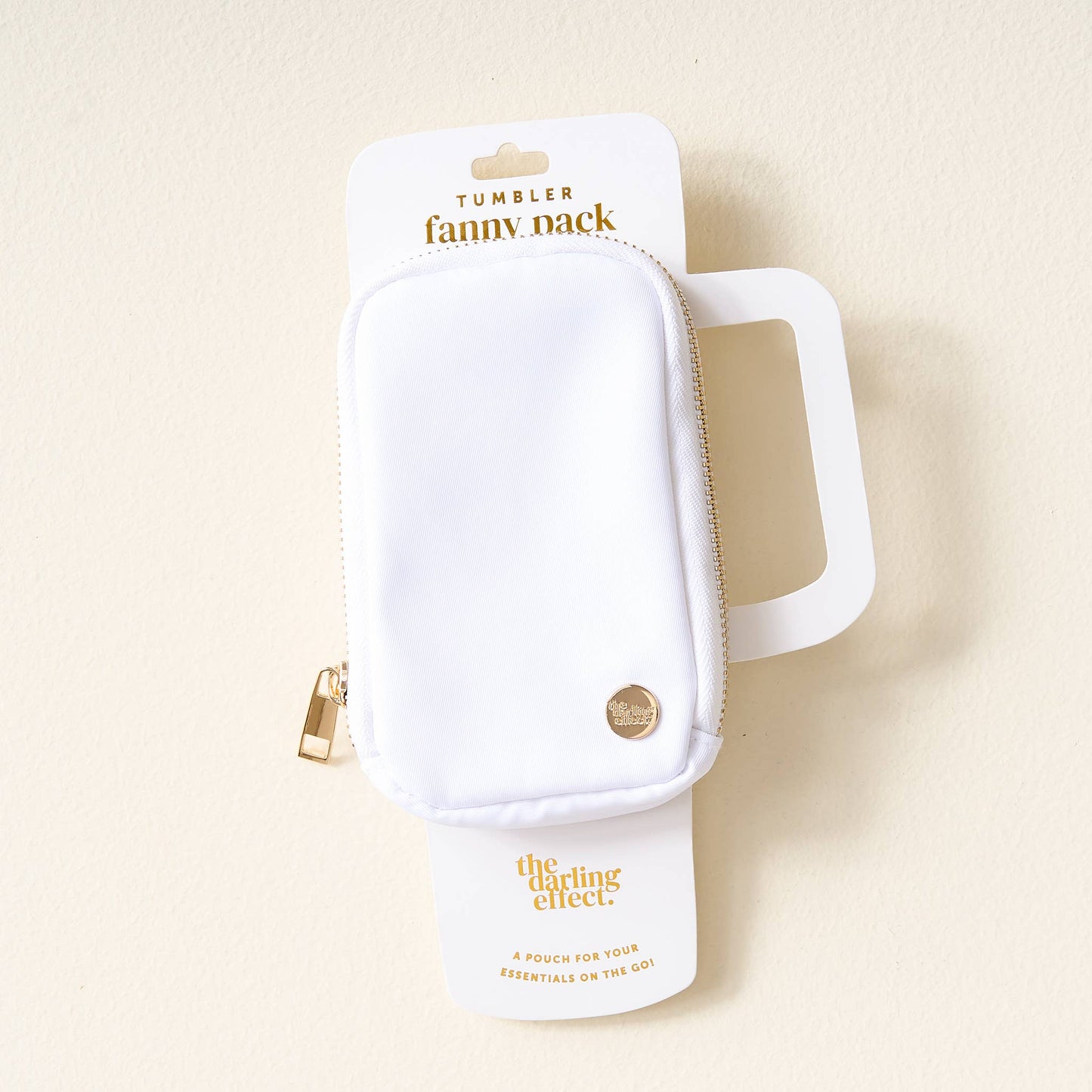 Tumbler Fanny Pack - White