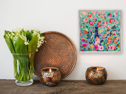 Mosaic Of Passion Mini Framed Canvas