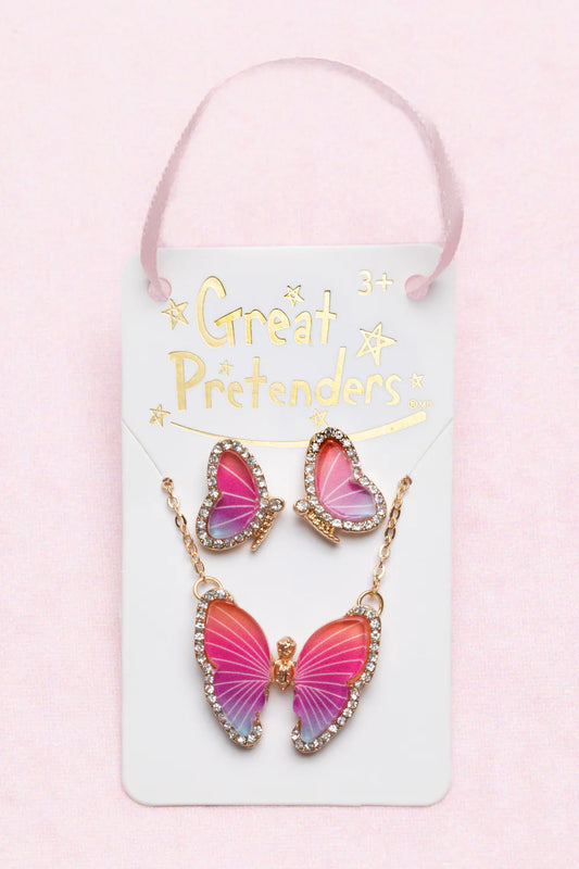 Boutique Butterfly and Studded Earrings Set