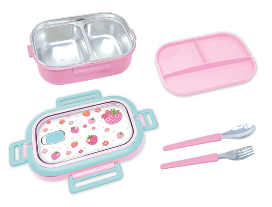 Stainless Steel Strawberry Bento Lunch Box